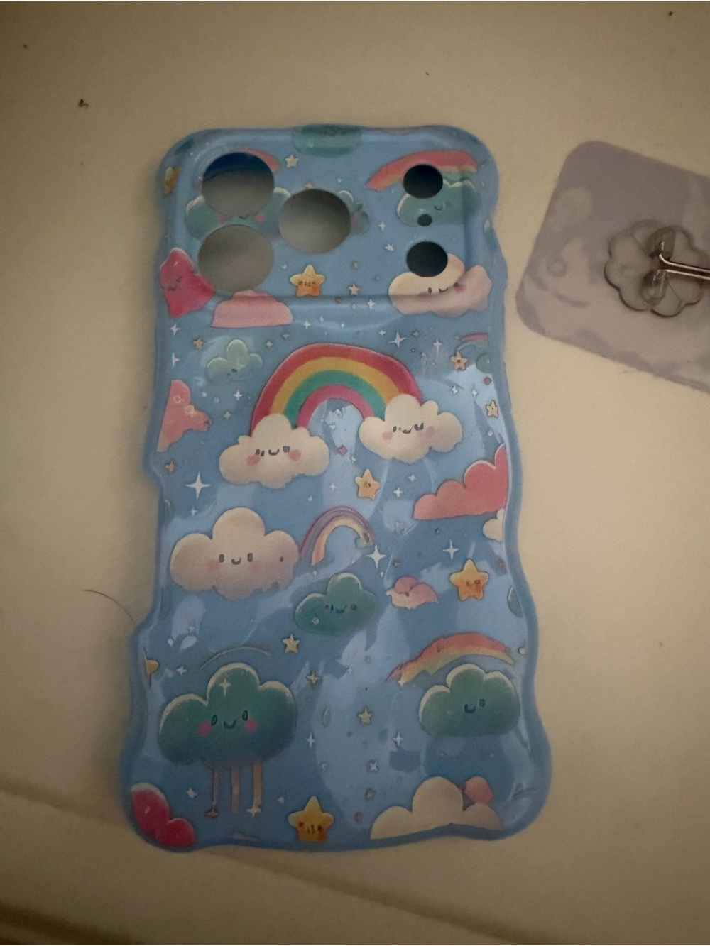 Blue Rainbow Cloud Cute Phone Case - Unbranded